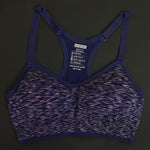 Women Fitness Yoga Sports Bra For Running Gym Adjustable Spaghetti Straps Padded Top Seamless Top Athletic Vest S M L