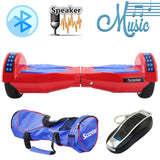 iScooter Electric Skateboard Hoverboard Self Balancing Scooter two 6.5 inch Wheel with Led Bluetooth Speaker 6.5''  hover board