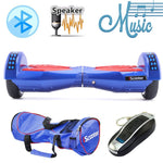 iScooter Electric Skateboard Hoverboard Self Balancing Scooter two 6.5 inch Wheel with Led Bluetooth Speaker 6.5''  hover board