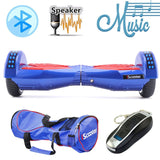 iScooter Electric Skateboard Hoverboard Self Balancing Scooter two 6.5 inch Wheel with Led Bluetooth Speaker 6.5''  hover board