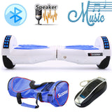 iScooter Electric Skateboard Hoverboard Self Balancing Scooter two 6.5 inch Wheel with Led Bluetooth Speaker 6.5''  hover board