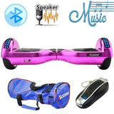 iScooter Electric Skateboard Hoverboard Self Balancing Scooter two 6.5 inch Wheel with Led Bluetooth Speaker 6.5''  hover board