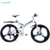 Altruism X6 21 Speed Folding Bike Bicycle Mountain Cycling Bicicleta 26 Steel Bicicletas Mens Mountain Bisiklet Taga Stroller