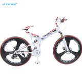 Altruism X6 21 Speed Folding Bike Bicycle Mountain Cycling Bicicleta 26 Steel Bicicletas Mens Mountain Bisiklet Taga Stroller