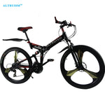 Altruism X6 21 Speed Folding Bike Bicycle Mountain Cycling Bicicleta 26 Steel Bicicletas Mens Mountain Bisiklet Taga Stroller