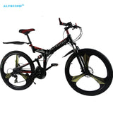 Altruism X6 21 Speed Folding Bike Bicycle Mountain Cycling Bicicleta 26 Steel Bicicletas Mens Mountain Bisiklet Taga Stroller