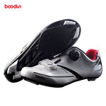 Boodun Breathable Pro Self-Locking Cycling Shoes Road Bike Bicycle Shoes Ultralight Athletic Racing Sneakers Zapatos Ciclismo
