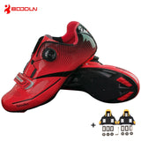 Boodun Breathable Pro Self-Locking Cycling Shoes Road Bike Bicycle Shoes Ultralight Athletic Racing Sneakers Zapatos Ciclismo