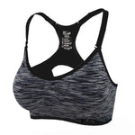 Women Fitness Yoga Sports Bra For Running Gym Adjustable Spaghetti Straps Padded Top Seamless Top Athletic Vest S M L