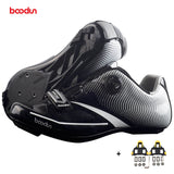 BOODUN New Men Professional Road Bike Shoes Anti-slip Self-locking Cycling Shoes Sports Racing Shoes Sapatos de ciclismo