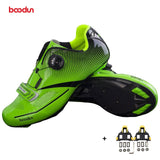 BOODUN New Men Professional Road Bike Shoes Anti-slip Self-locking Cycling Shoes Sports Racing Shoes Sapatos de ciclismo
