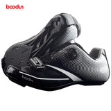 BOODUN New Men Professional Road Bike Shoes Anti-slip Self-locking Cycling Shoes Sports Racing Shoes Sapatos de ciclismo