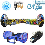iScooter Electric Skateboard Hoverboard Self Balancing Scooter two 6.5 inch Wheel with Led Bluetooth Speaker 6.5''  hover board