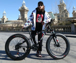 KUBEEN new arrival 7/21/24/27 speeds Disc brakes Fat bike 26 inch 26x4.0" Fat Tire Snow Bicycle  Oil spring fork