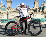 KUBEEN new arrival 7/21/24/27 speeds Disc brakes Fat bike 26 inch 26x4.0" Fat Tire Snow Bicycle  Oil spring fork