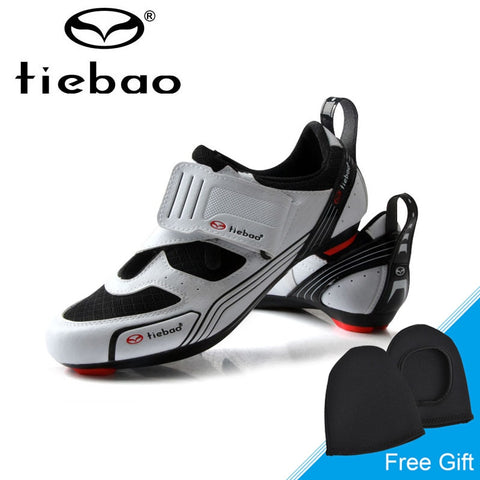 Tiebao New Men Road Bike Bicycle Shoes Anti-slip Breathable Cycling Shoes Triathlon Athletic Sport Shoes Zapatos bicicleta