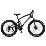 Love Freedom 7/21/24/27 Speed Mountain Bike 26 * 4.0 Fat Tire Bikes Shock Absorbers Bicycle Free Delivery Snow Bike