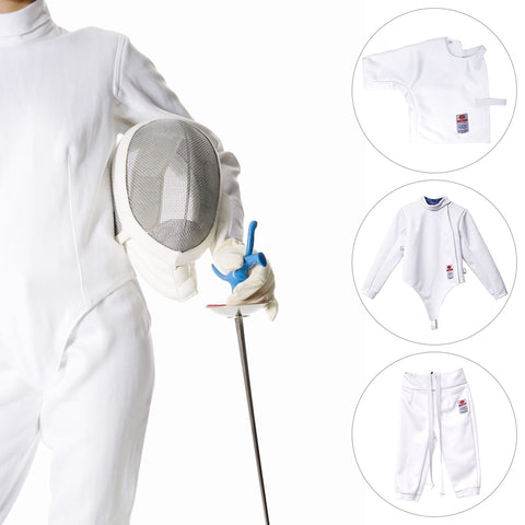 fencing equipments, fencing jackets, fencing pants, fencing underplastron, CE 350N