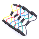 Newly Control Weight Expansion Rubber Tubing Pull on Rope Fitness Elastic Band Yoga Tubo 8 Tipo