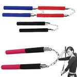 NEW Martial Arts Nunchucks Weapon Foam Metal Chain Safe Sponge Nunchucks XR-Hot