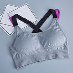 Cross Strap Back Women Sports Bra Professional Quick Dry Padded Shockproof Gym Fitness Running Yoga Sport Brassiere Tops