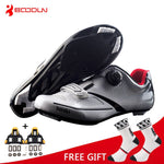 Boodun Breathable Pro Self-Locking Cycling Shoes Road Bike Bicycle Shoes Ultralight Athletic Racing Sneakers Zapatos Ciclismo
