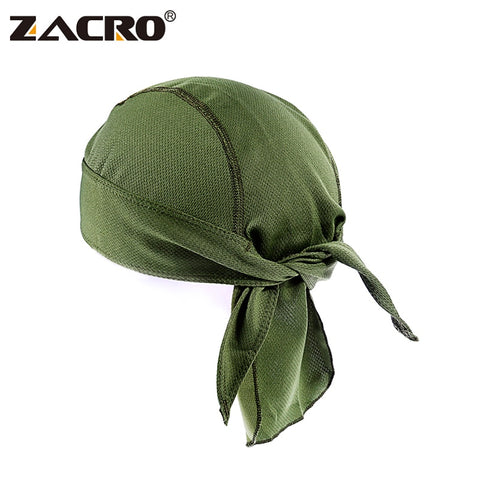 Zacro Quick Dry Pure Cycling Cap Head Scarf Summer Men Running Riding Bandana Headscarf Ciclismo Pirate Hat Hood Headband