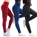 2018 Women Sport Pants Sexy Push Up Gym Sport Leggings Women Running Tights Skinny Joggers Pants Compression Gym Pants H5