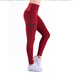 2018 Women Sport Pants Sexy Push Up Gym Sport Leggings Women Running Tights Skinny Joggers Pants Compression Gym Pants H5