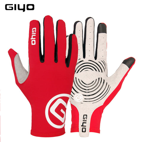 GIYO winter cycling gloves long finger gel touch screen S M L XL XXL road bike bicycle gloves men women riding full fingers MTB