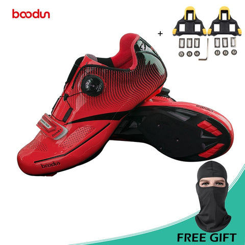BOODUN New Men Professional Road Bike Shoes Anti-slip Self-locking Cycling Shoes Sports Racing Shoes Sapatos de ciclismo