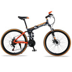 Mountain Bike 21 speed 26"inch Folding bike road bike Double disc brakes folding mountain bikes student bicycle bicicleta
