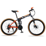 Mountain Bike 21 speed 26"inch Folding bike road bike Double disc brakes folding mountain bikes student bicycle bicicleta