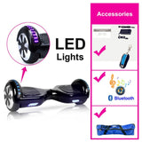 Black Hoverboard 6.5 Inch Self Balancing Scooter With Bag Overboard Electric Scooter Electric Skateboard Electric Hoover Board