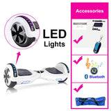 Black Hoverboard 6.5 Inch Self Balancing Scooter With Bag Overboard Electric Scooter Electric Skateboard Electric Hoover Board
