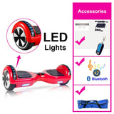 Black Hoverboard 6.5 Inch Self Balancing Scooter With Bag Overboard Electric Scooter Electric Skateboard Electric Hoover Board
