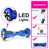 Black Hoverboard 6.5 Inch Self Balancing Scooter With Bag Overboard Electric Scooter Electric Skateboard Electric Hoover Board