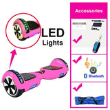 Black Hoverboard 6.5 Inch Self Balancing Scooter With Bag Overboard Electric Scooter Electric Skateboard Electric Hoover Board