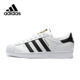 Original Adidas Official SUPERSTAR Clover Women's And Men's Skateboarding Shoes Sport Outdoor Sneakers Low Top Designer C77124