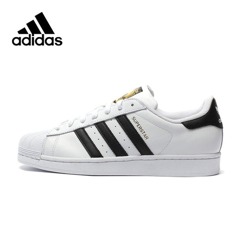Original Adidas Official SUPERSTAR Clover Women's And Men's Skateboarding Shoes Sport Outdoor Sneakers Low Top Designer C77124