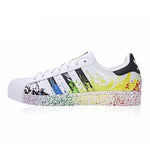 Original Adidas Official SUPERSTAR Clover Women's And Men's Skateboarding Shoes Sport Outdoor Sneakers Low Top Designer C77124