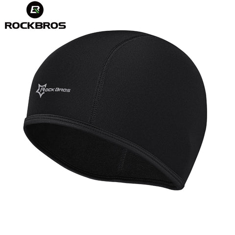 ROCKBROS Cycling Outdoor Sports Bike Fleece Hats Men Winter Sport Bicycle Cap Snow Warm Caps Bicycle Riding Headband Equipment