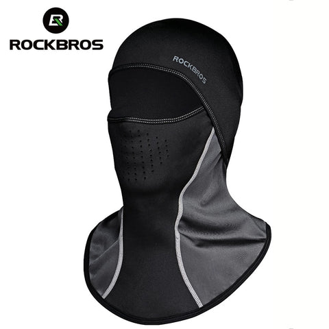 ROCKBROS Winter Cycling Cap Fleece Thermal Keep Warm Windproof Cycling Face Mask Balaclava Skiing Fishing Skating Hat Headwear