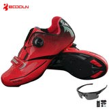 Boodun Breathable Pro Self-Locking Cycling Shoes Road Bike Bicycle Shoes Ultralight Athletic Racing Sneakers Zapatos Ciclismo