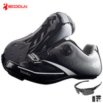 Boodun Breathable Pro Self-Locking Cycling Shoes Road Bike Bicycle Shoes Ultralight Athletic Racing Sneakers Zapatos Ciclismo