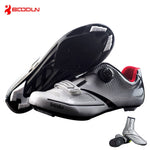 Boodun Breathable Pro Self-Locking Cycling Shoes Road Bike Bicycle Shoes Ultralight Athletic Racing Sneakers Zapatos Ciclismo