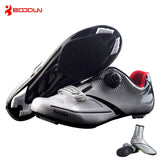 Boodun Breathable Pro Self-Locking Cycling Shoes Road Bike Bicycle Shoes Ultralight Athletic Racing Sneakers Zapatos Ciclismo