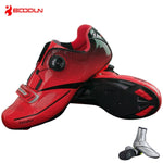 Boodun Breathable Pro Self-Locking Cycling Shoes Road Bike Bicycle Shoes Ultralight Athletic Racing Sneakers Zapatos Ciclismo