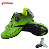 Boodun Breathable Pro Self-Locking Cycling Shoes Road Bike Bicycle Shoes Ultralight Athletic Racing Sneakers Zapatos Ciclismo