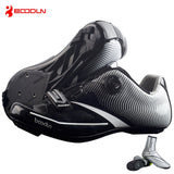 Boodun Breathable Pro Self-Locking Cycling Shoes Road Bike Bicycle Shoes Ultralight Athletic Racing Sneakers Zapatos Ciclismo